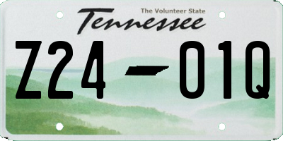 TN license plate Z2401Q