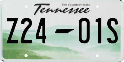TN license plate Z2401S
