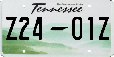 TN license plate Z2401Z