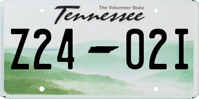 TN license plate Z2402I