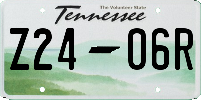 TN license plate Z2406R