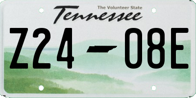 TN license plate Z2408E
