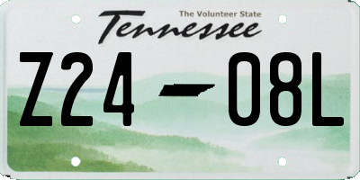 TN license plate Z2408L