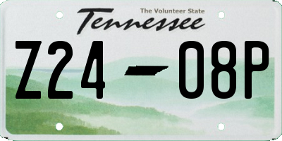 TN license plate Z2408P