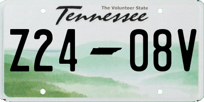 TN license plate Z2408V