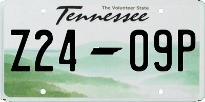 TN license plate Z2409P