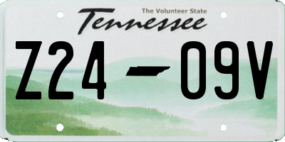 TN license plate Z2409V