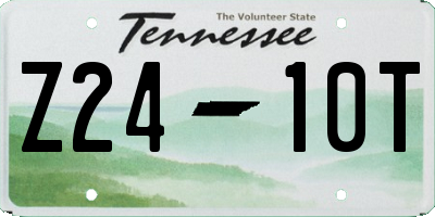 TN license plate Z2410T