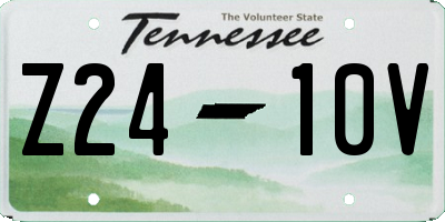 TN license plate Z2410V
