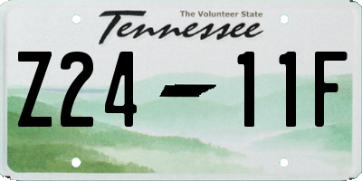 TN license plate Z2411F