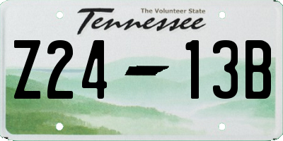 TN license plate Z2413B