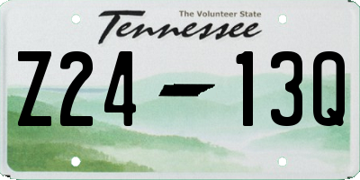 TN license plate Z2413Q