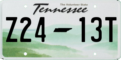 TN license plate Z2413T