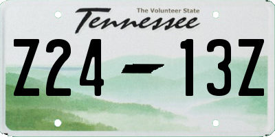 TN license plate Z2413Z