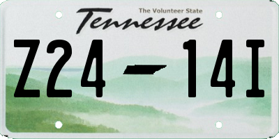TN license plate Z2414I