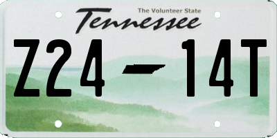 TN license plate Z2414T