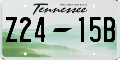 TN license plate Z2415B