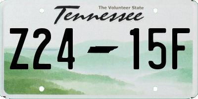TN license plate Z2415F