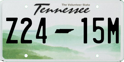 TN license plate Z2415M