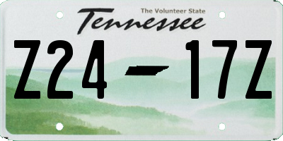 TN license plate Z2417Z