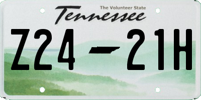 TN license plate Z2421H