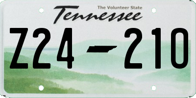 TN license plate Z2421O