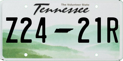 TN license plate Z2421R
