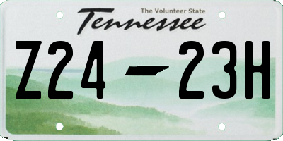TN license plate Z2423H