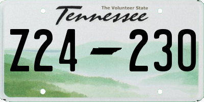 TN license plate Z2423O