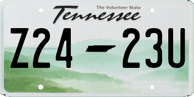 TN license plate Z2423U