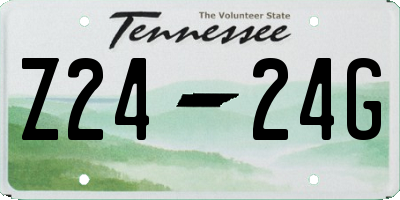 TN license plate Z2424G