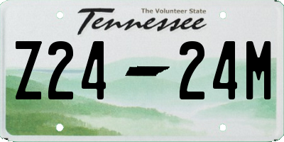 TN license plate Z2424M