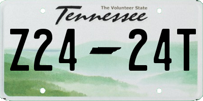 TN license plate Z2424T