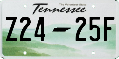 TN license plate Z2425F