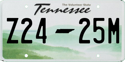 TN license plate Z2425M