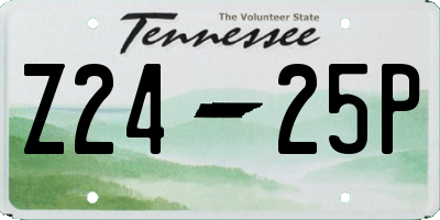 TN license plate Z2425P