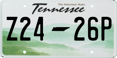 TN license plate Z2426P