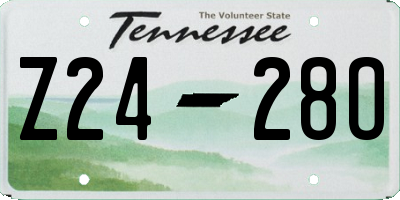 TN license plate Z2428O