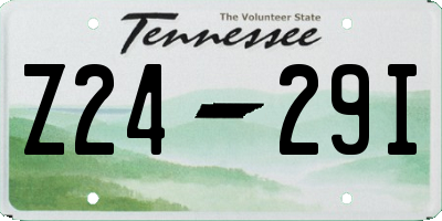 TN license plate Z2429I