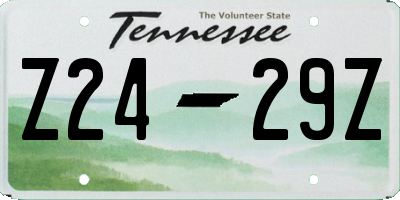 TN license plate Z2429Z