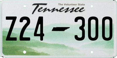 TN license plate Z2430O