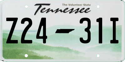 TN license plate Z2431I