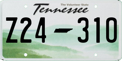 TN license plate Z2431O