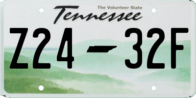 TN license plate Z2432F
