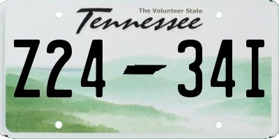 TN license plate Z2434I