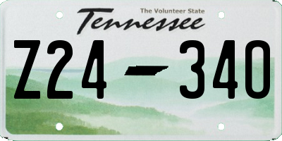 TN license plate Z2434O