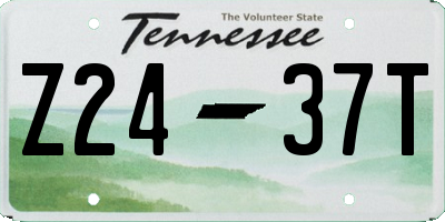TN license plate Z2437T