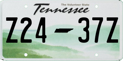 TN license plate Z2437Z