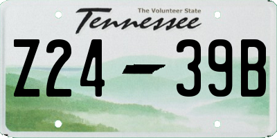 TN license plate Z2439B