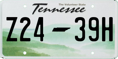 TN license plate Z2439H